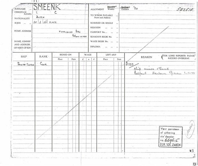 M.V. Santa Lucia deposition